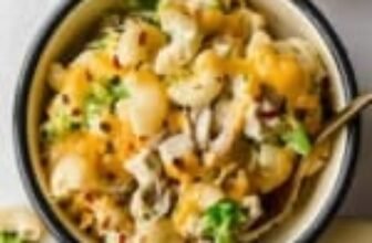 Chicken Broccoli Cottage Cheese Mac and Cheese