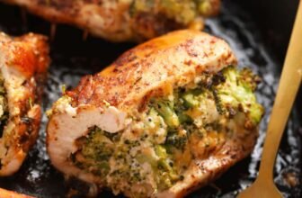 Broccoli and Cheese Stuffed Chicken Breasts