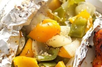 Easy Grilled Peppers and Onions (Foil Pack!)