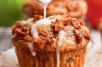 Healthy Apple Muffins with Cottage Cheese (High Protein!)