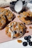 Blueberry Cottage Cheese Biscuits with Streusel Topping