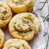 Garlic Parmesan Dinner Rolls (High-Protein!)