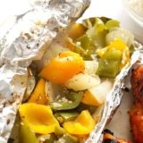 Easy Grilled Peppers and Onions (Foil Pack!)
