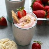Strawberry Protein Smoothie (19g Protein!)